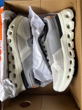 Brand New in box - On Running Cloudnova Men's Sneakers - Light Gray, White